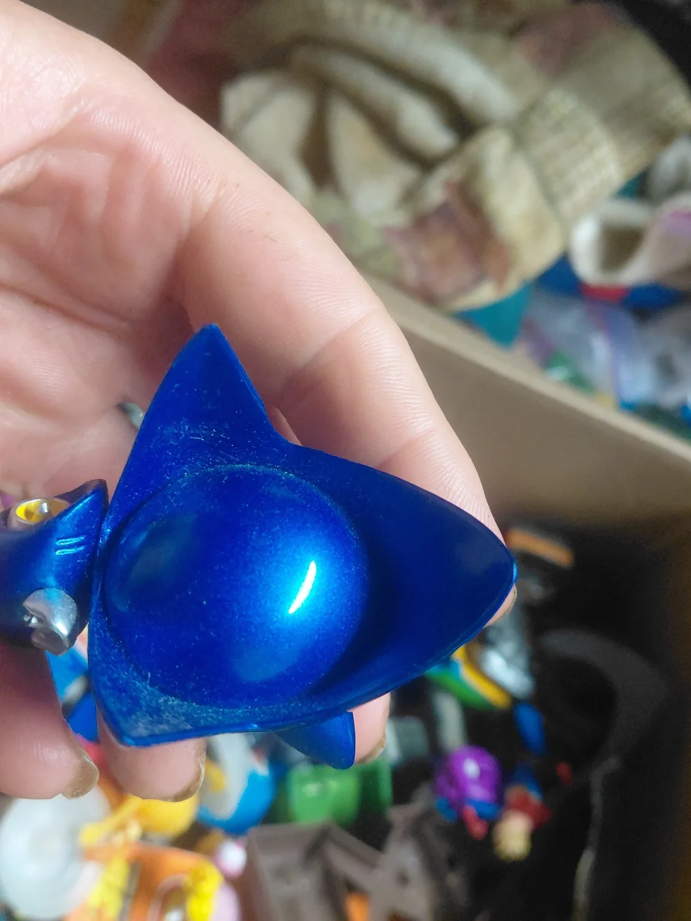 Metal Sonic figural keychain from the Sonic the Hedgehog Blin- no chain